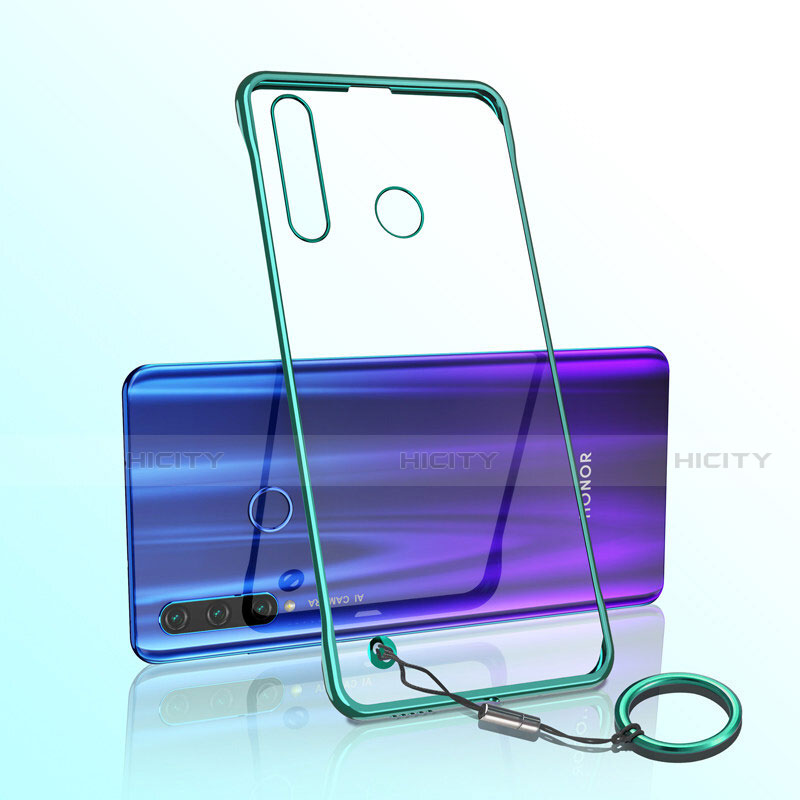 Carcasa Dura Cristal Plastico Funda Rigida Transparente S05 para Huawei P Smart+ Plus (2019) Verde