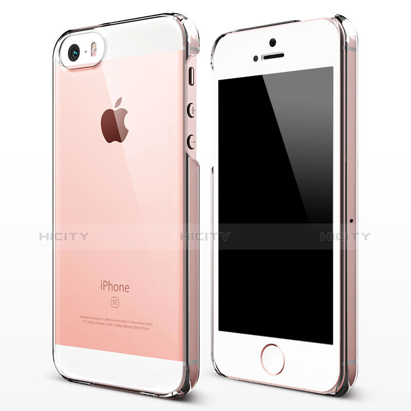 Carcasa Dura Cristal Plastico Rigida Transparente para Apple iPhone SE Claro