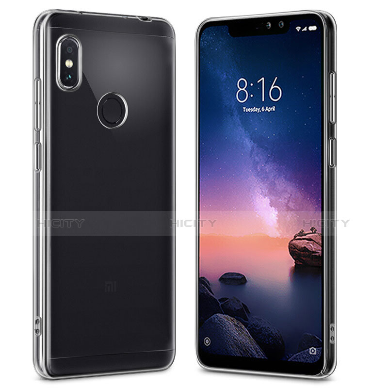 Carcasa Dura Cristal Plastico Rigida Transparente para Xiaomi Redmi Note 6 Pro Claro