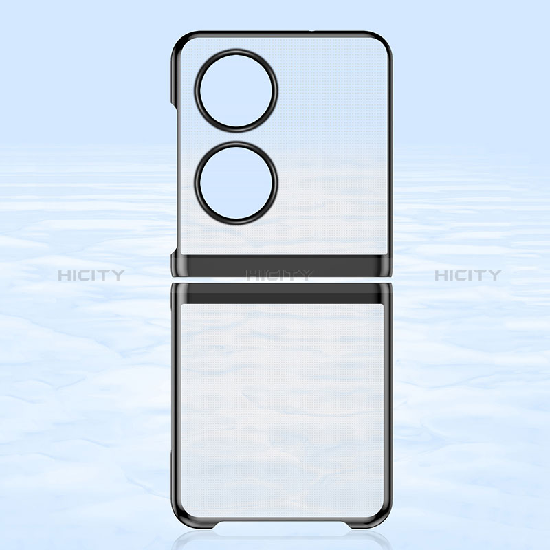 Carcasa Dura Cristal Plastico Rigida Transparente QH1 para Huawei P60 Pocket