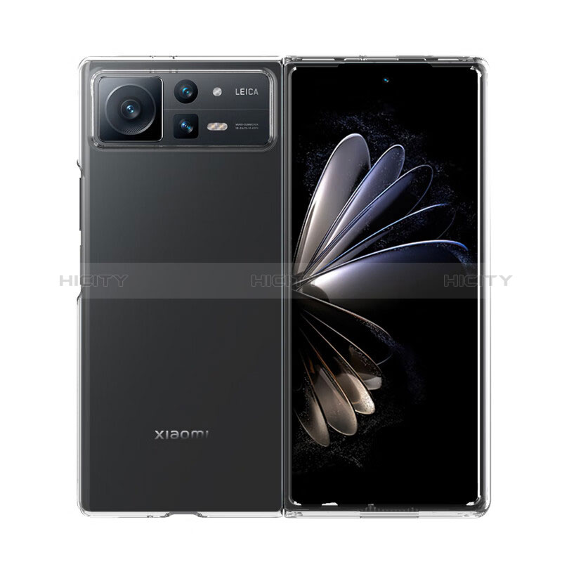 Carcasa Dura Cristal Plastico Rigida Transparente T04 para Xiaomi Mix Fold 2 5G Claro