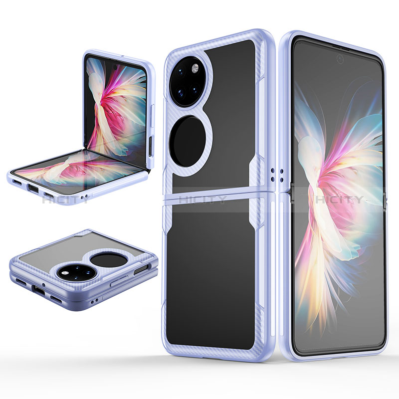 Carcasa Dura Cristal Plastico Rigida Transparente Z01L para Huawei P60 Pocket