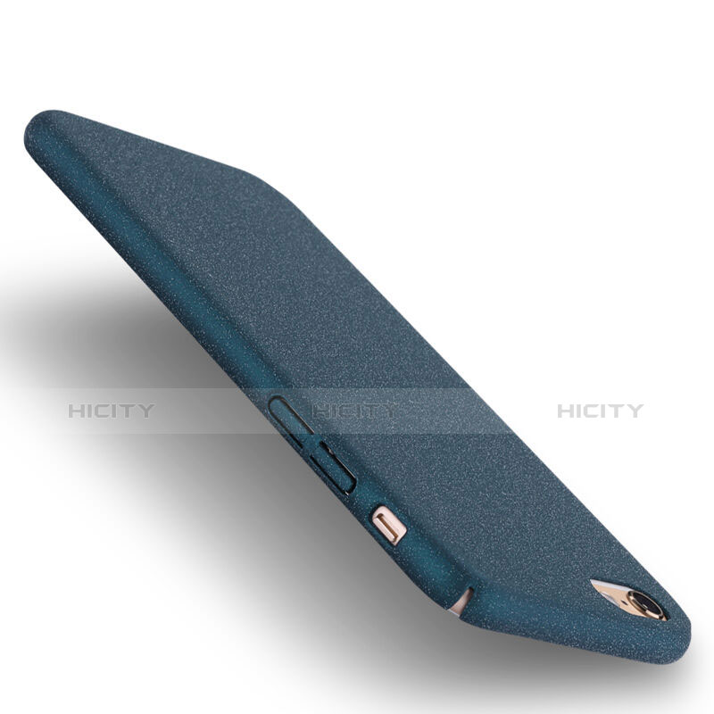 Carcasa Dura Plastico Rigida Fino Arenisca para Apple iPhone 6 Plus Azul