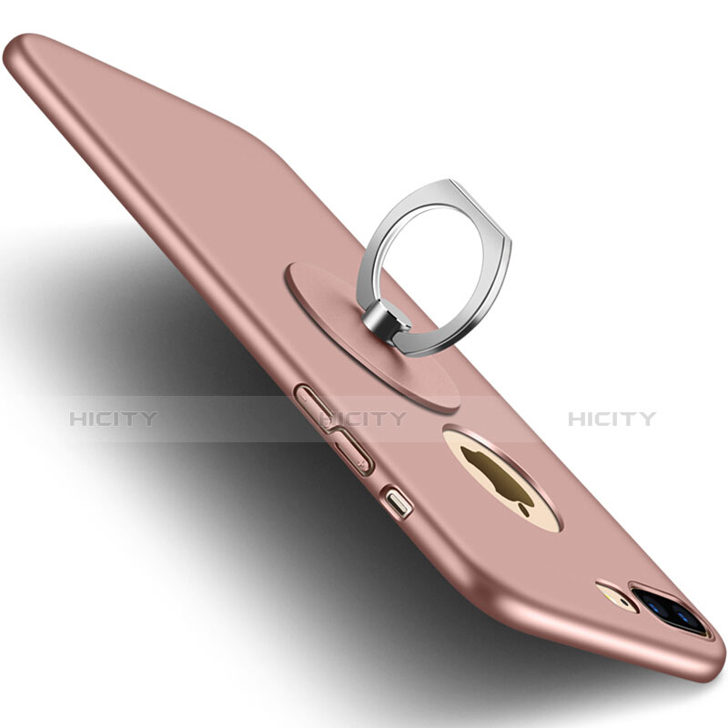 Carcasa Dura Plastico Rigida Mate con Agujero para Apple iPhone 7 Plus Rosa