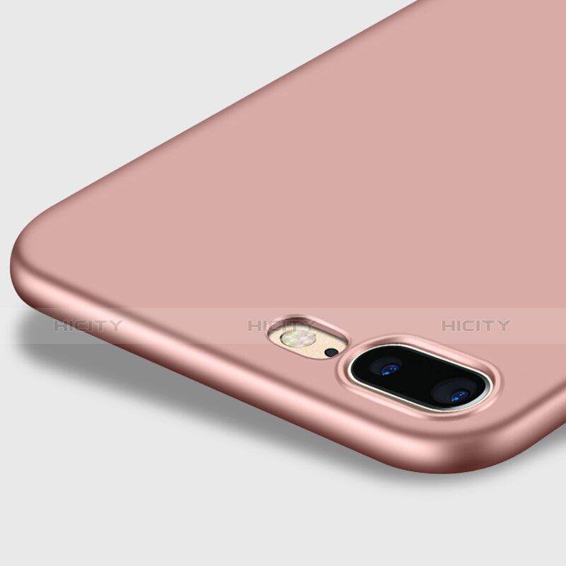 Carcasa Dura Plastico Rigida Mate con Anillo de dedo Soporte para Apple iPhone 7 Plus Rosa