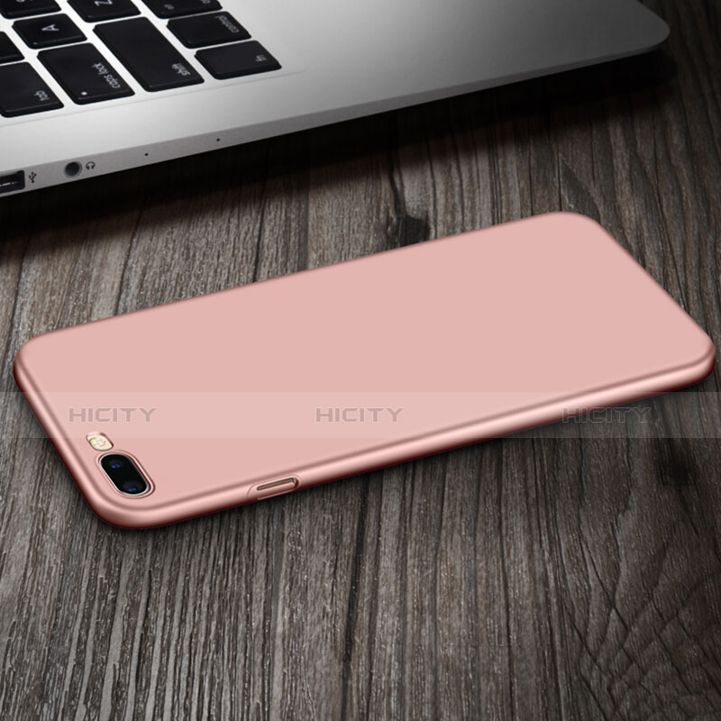 Carcasa Dura Plastico Rigida Mate con Anillo de dedo Soporte para Apple iPhone 7 Plus Rosa