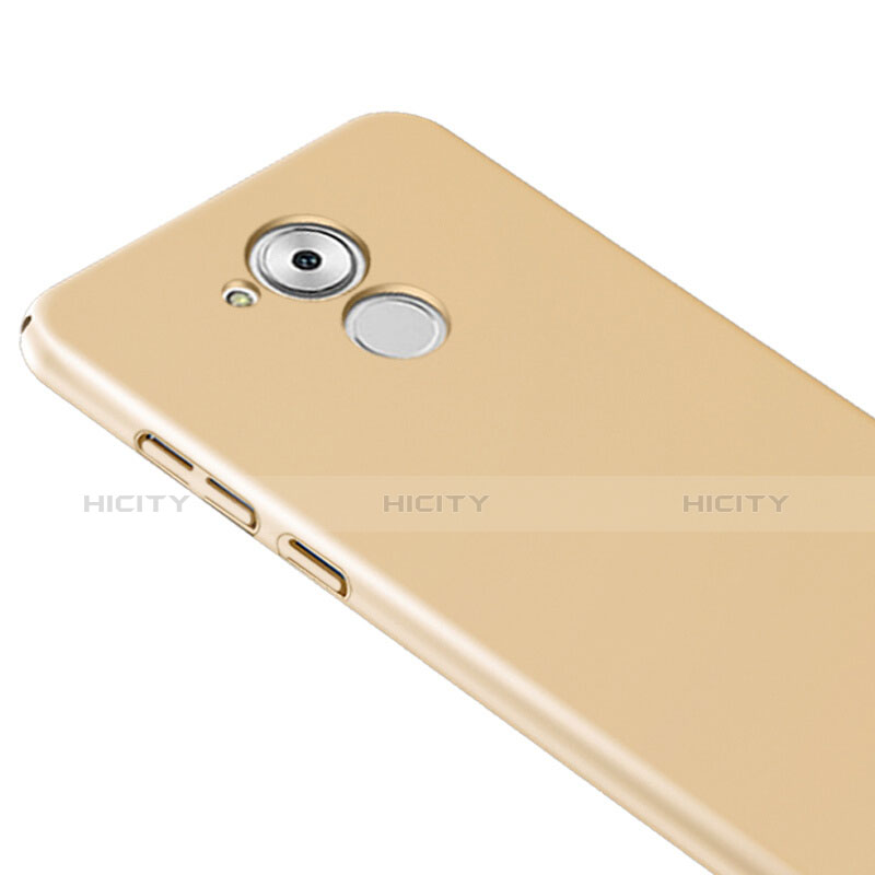 Carcasa Dura Plastico Rigida Mate con Anillo de dedo Soporte para Huawei Enjoy 6S Oro