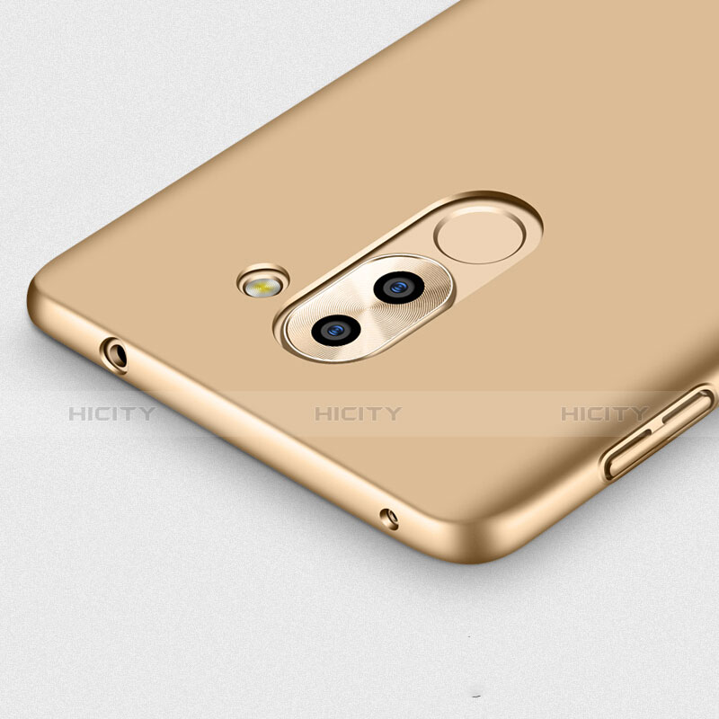 Carcasa Dura Plastico Rigida Mate con Anillo de dedo Soporte para Huawei Honor 6X Pro Oro