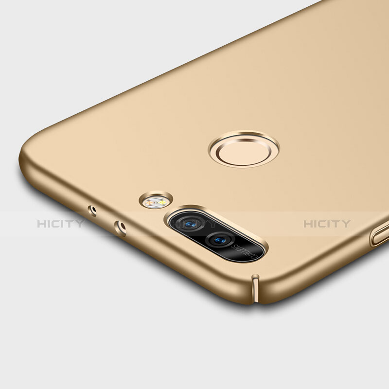 Carcasa Dura Plastico Rigida Mate con Anillo de dedo Soporte para Huawei Honor V9 Oro