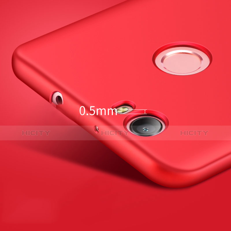 Carcasa Dura Plastico Rigida Mate con Anillo de dedo Soporte para Huawei Nova Rojo