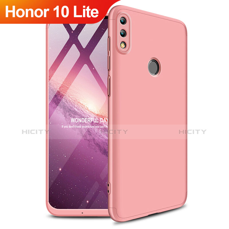 Carcasa Dura Plastico Rigida Mate Frontal y Trasera 360 Grados para Huawei Honor 10 Lite Oro Rosa