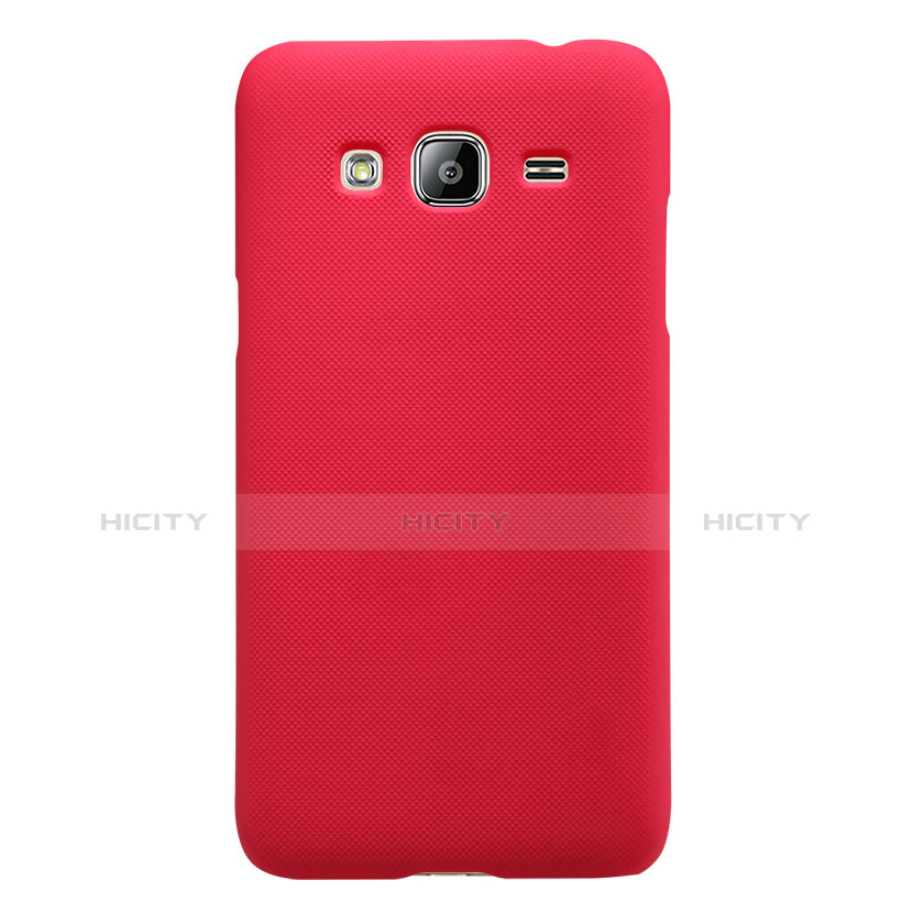 Carcasa Dura Plastico Rigida Mate M02 para Samsung Galaxy Amp Prime J320P J320M Rojo