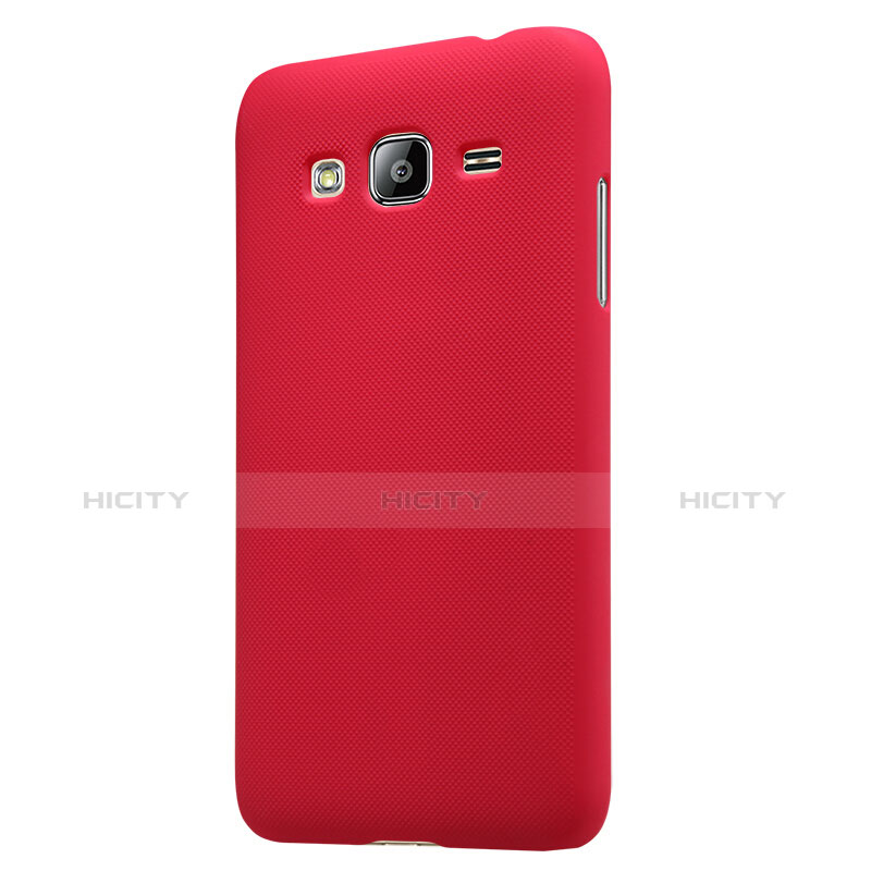 Carcasa Dura Plastico Rigida Mate M02 para Samsung Galaxy Amp Prime J320P J320M Rojo