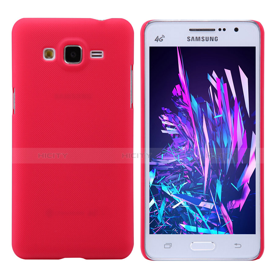 Carcasa Dura Plastico Rigida Mate M02 para Samsung Galaxy Grand Prime 4G G531F Duos TV Rojo