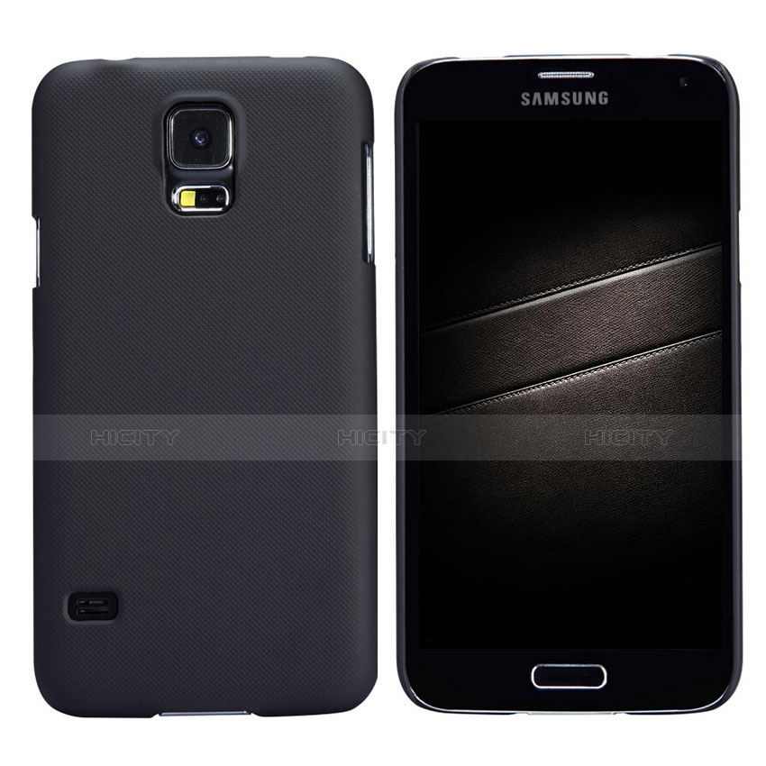 Carcasa Dura Plastico Rigida Mate M02 para Samsung Galaxy S5 Duos Plus Negro