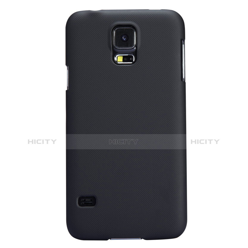 Carcasa Dura Plastico Rigida Mate M02 para Samsung Galaxy S5 Duos Plus Negro