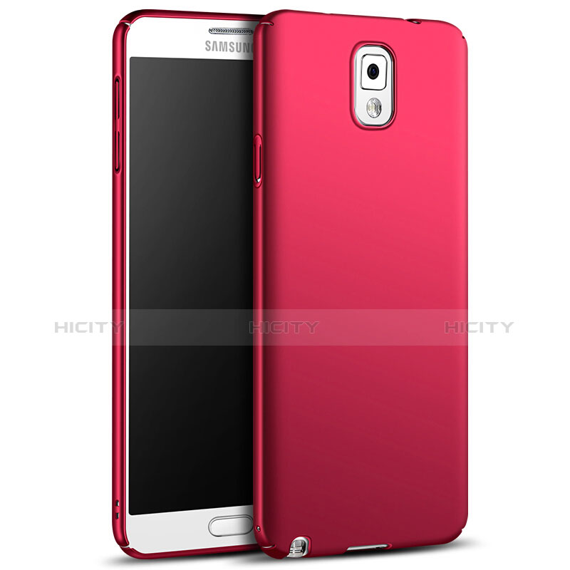 Carcasa Dura Plastico Rigida Mate M05 para Samsung Galaxy Note 3 N9000 Rojo