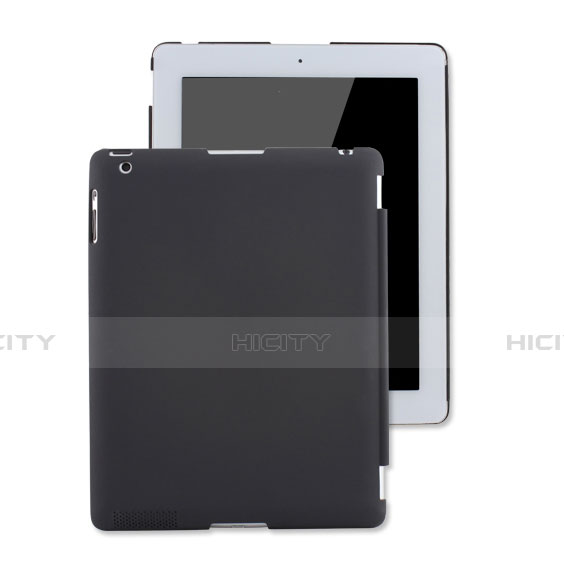 Carcasa Dura Plastico Rigida Mate para Apple iPad 2 Negro