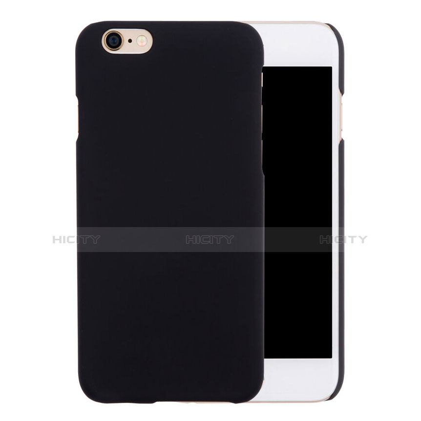 Carcasa Dura Plastico Rigida Mate para Apple iPhone 6 Plus Negro