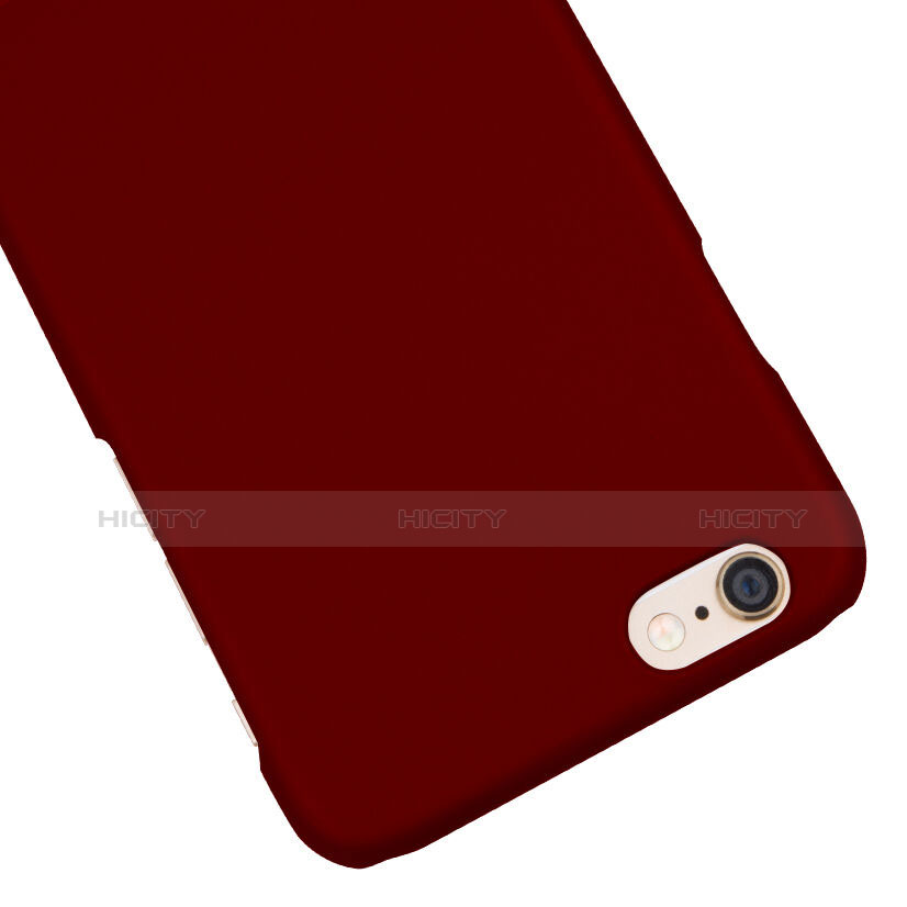 Carcasa Dura Plastico Rigida Mate para Apple iPhone 6 Plus Rojo Rosa