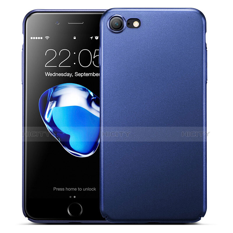 Carcasa Dura Plastico Rigida Mate para Apple iPhone 8 Azul