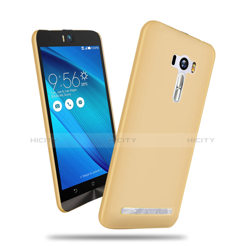 Carcasa Dura Plastico Rigida Mate para Asus Zenfone Selfie ZD551KL Oro