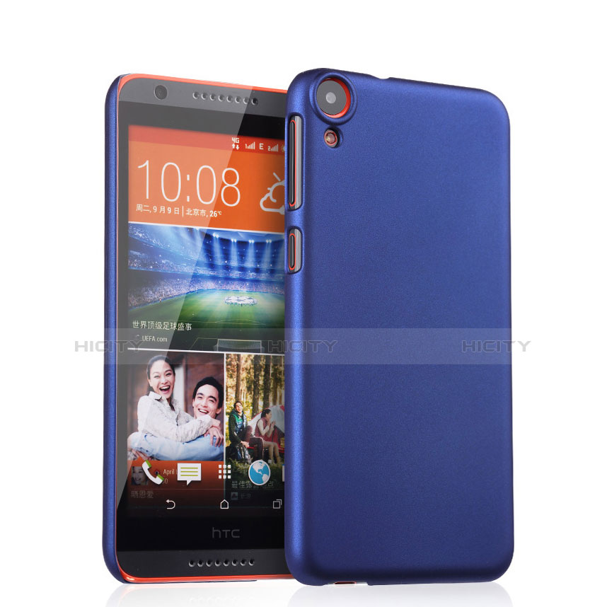 Carcasa Dura Plastico Rigida Mate para HTC Desire 820 Azul