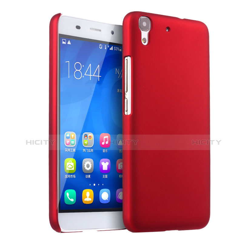 Carcasa Dura Plastico Rigida Mate para Huawei Y6 Rojo