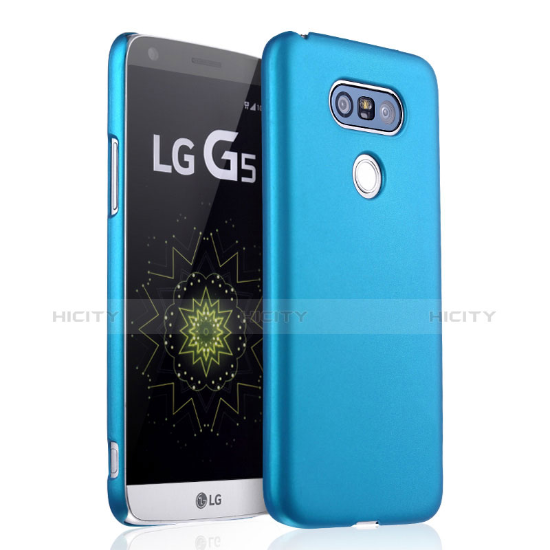 Carcasa Dura Plastico Rigida Mate para LG G5 Azul Cielo