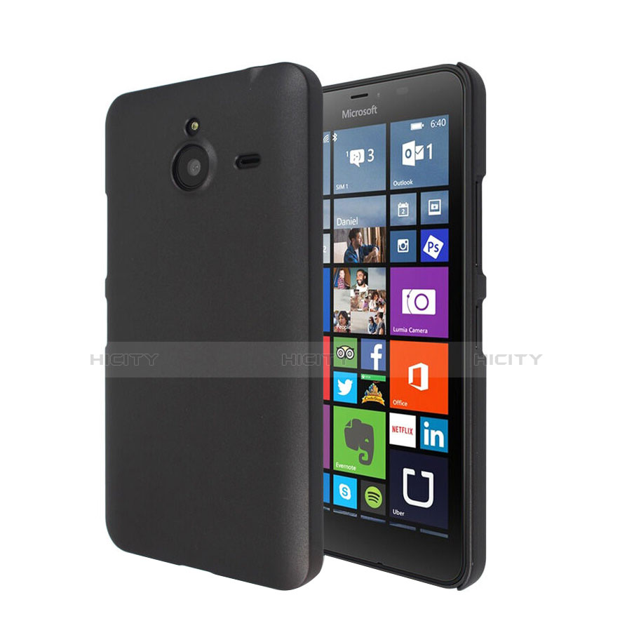 Carcasa Dura Plastico Rigida Mate para Microsoft Lumia 640 XL Lte Negro