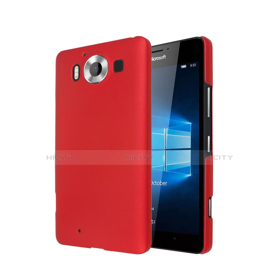 Carcasa Dura Plastico Rigida Mate para Microsoft Lumia 950 Rojo
