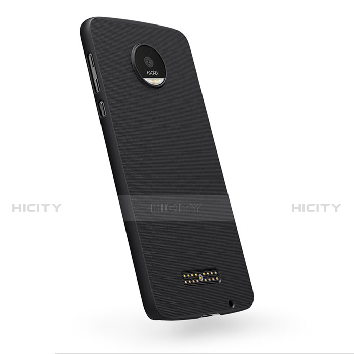 Carcasa Dura Plastico Rigida Mate para Motorola Moto Z Negro