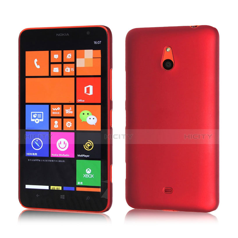 Carcasa Dura Plastico Rigida Mate para Nokia Lumia 1320 Rojo