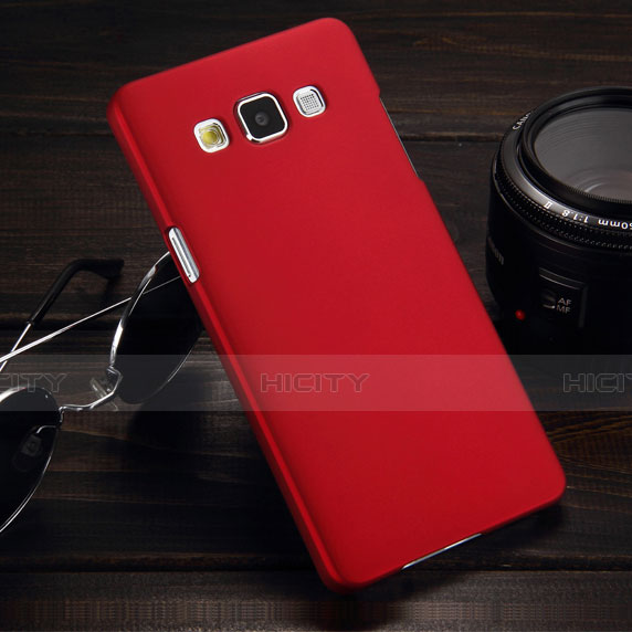 Carcasa Dura Plastico Rigida Mate para Samsung Galaxy A5 SM-500F Rojo