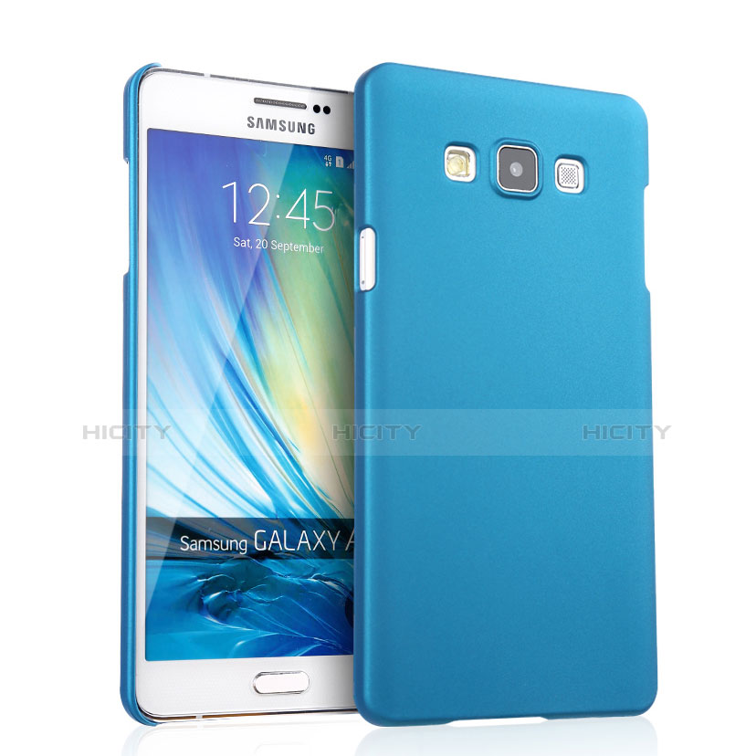 Carcasa Dura Plastico Rigida Mate para Samsung Galaxy A7 Duos SM-A700F A700FD Azul Cielo