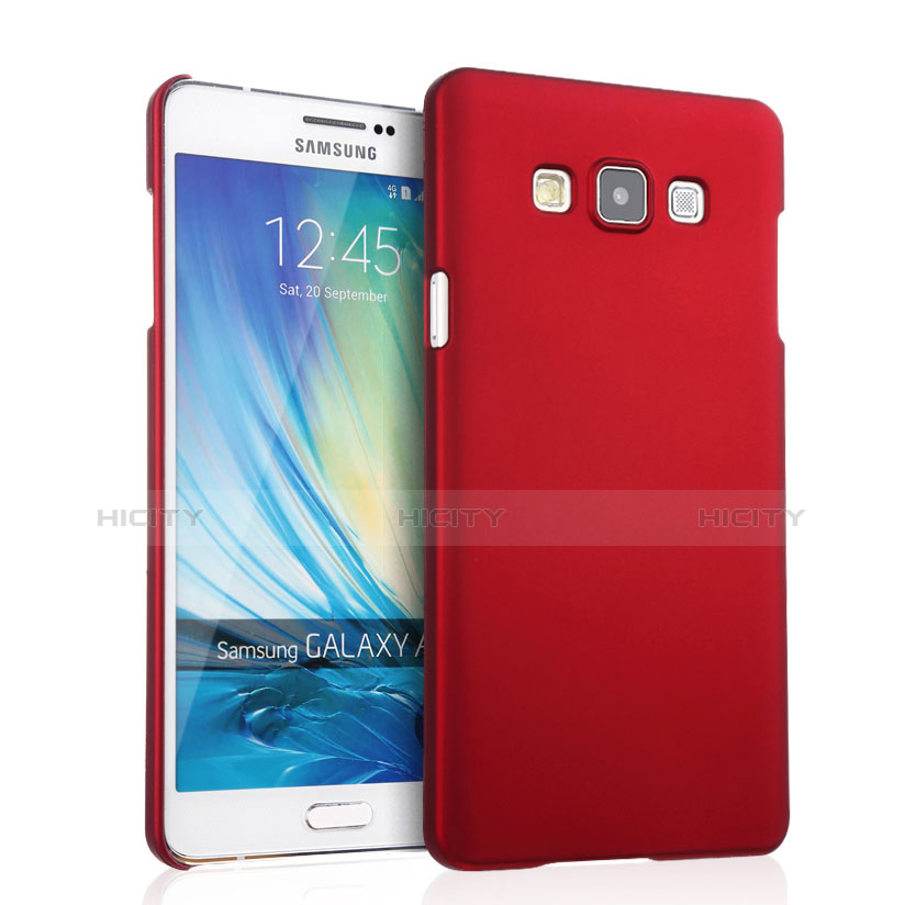 Carcasa Dura Plastico Rigida Mate para Samsung Galaxy A7 Duos SM-A700F A700FD Rojo