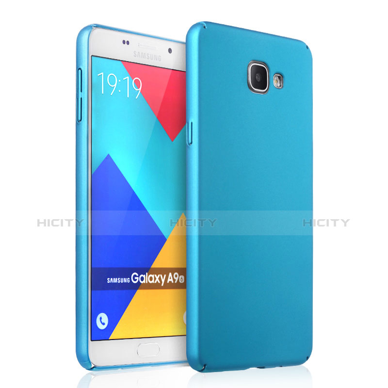 Carcasa Dura Plastico Rigida Mate para Samsung Galaxy A9 Pro (2016) SM-A9100 Azul Cielo