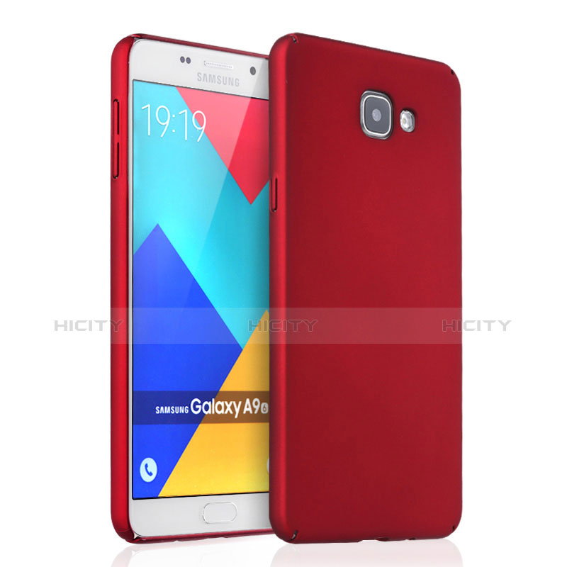 Carcasa Dura Plastico Rigida Mate para Samsung Galaxy A9 Pro (2016) SM-A9100 Rojo