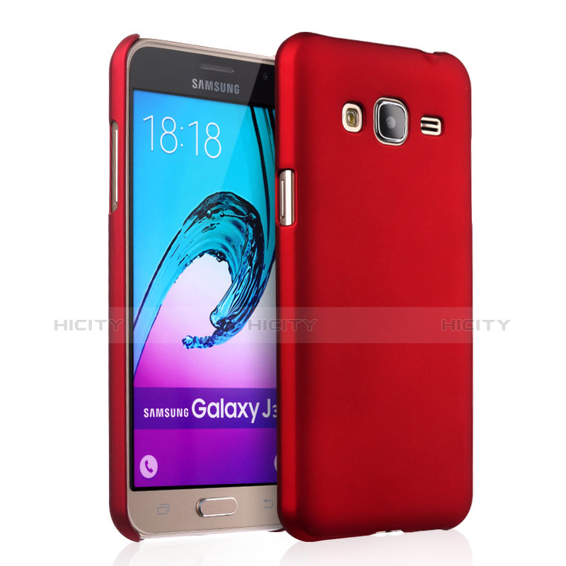 Carcasa Dura Plastico Rigida Mate para Samsung Galaxy Amp Prime J320P J320M Rojo