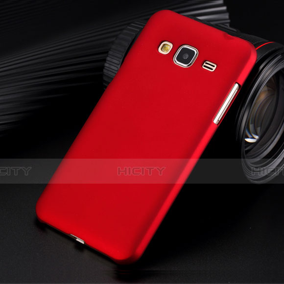 Carcasa Dura Plastico Rigida Mate para Samsung Galaxy Amp Prime J320P J320M Rojo