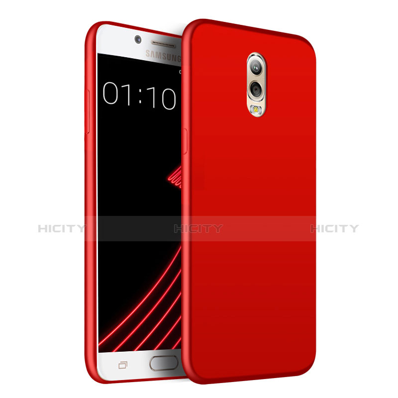 Carcasa Dura Plastico Rigida Mate para Samsung Galaxy C7 (2017) Rojo