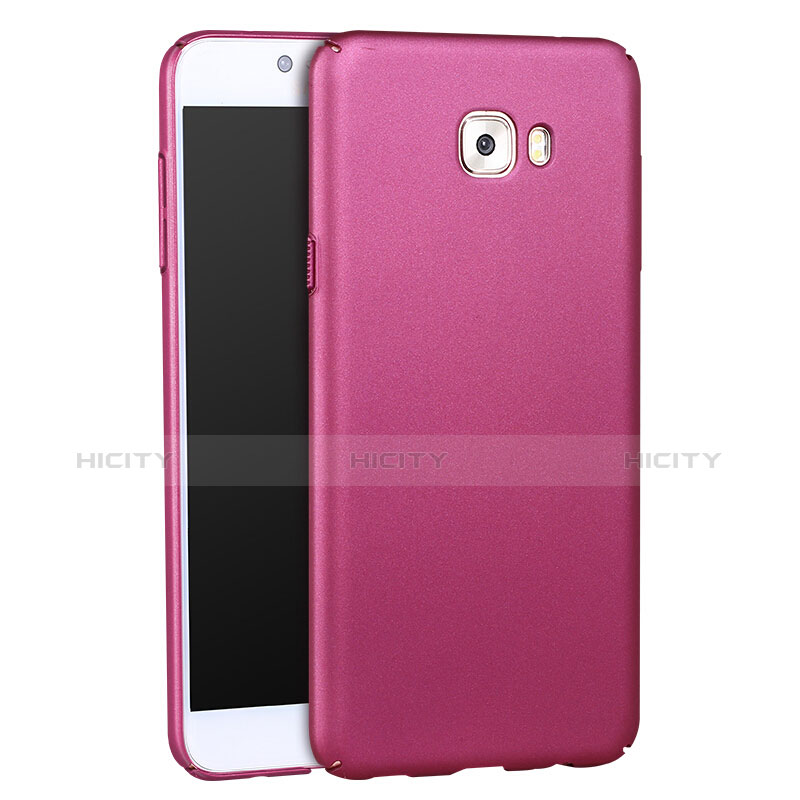 Carcasa Dura Plastico Rigida Mate para Samsung Galaxy C7 Pro C7010 Morado