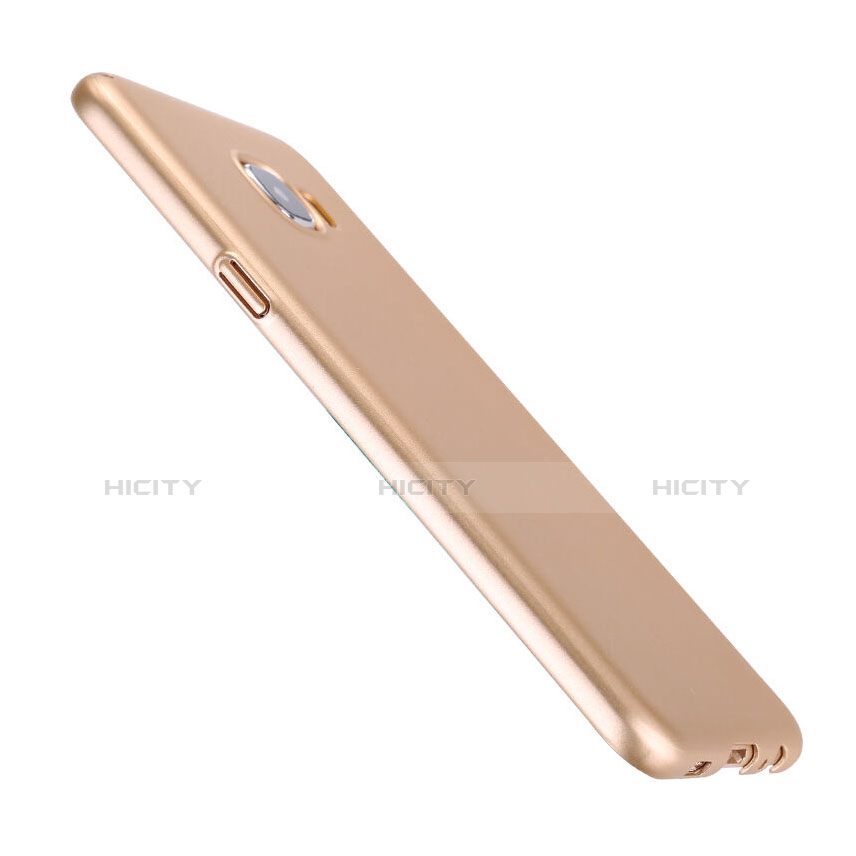 Carcasa Dura Plastico Rigida Mate para Samsung Galaxy C7 SM-C7000 Oro