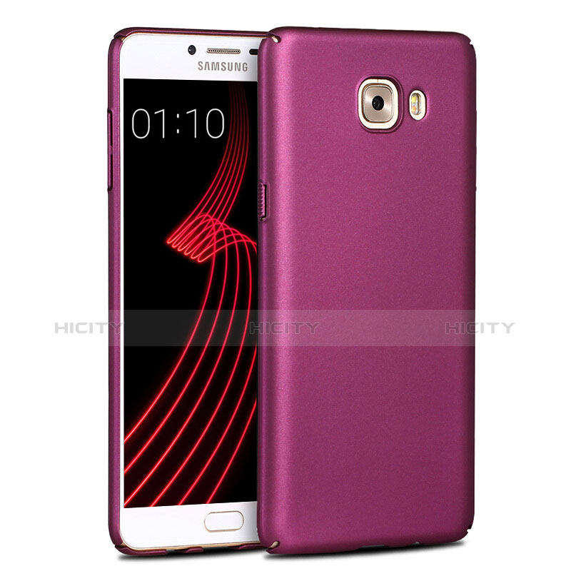 Carcasa Dura Plastico Rigida Mate para Samsung Galaxy C9 Pro C9000 Morado