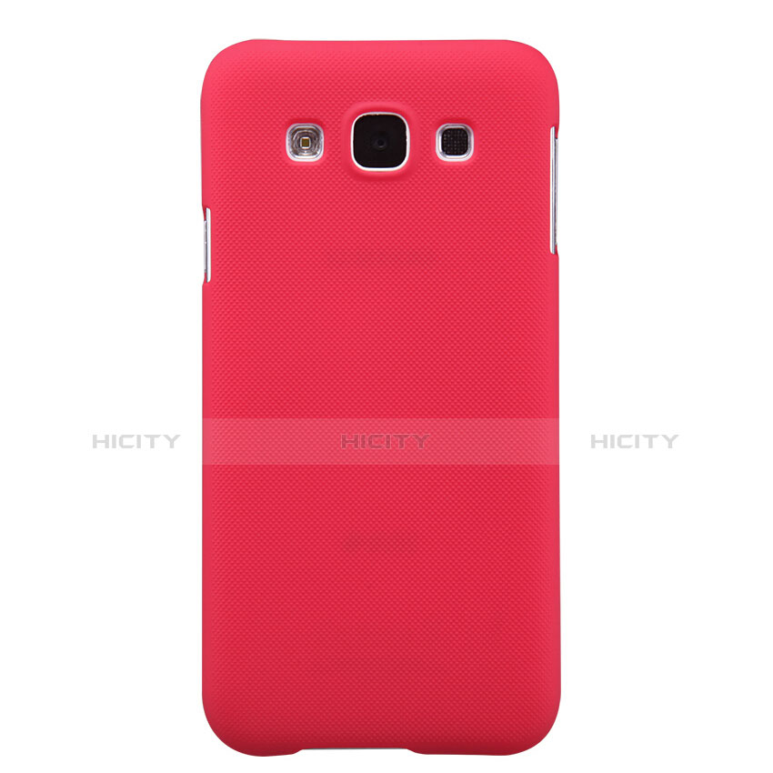 Carcasa Dura Plastico Rigida Mate para Samsung Galaxy E5 SM-E500F E500H Rojo