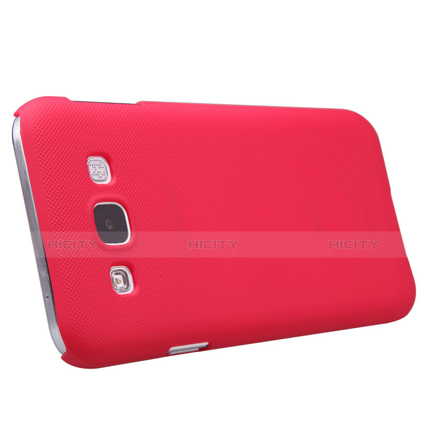 Carcasa Dura Plastico Rigida Mate para Samsung Galaxy E5 SM-E500F E500H Rojo