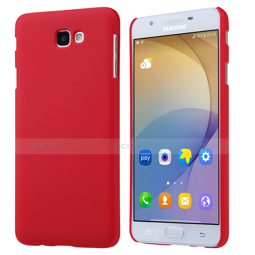 Carcasa Dura Plastico Rigida Mate para Samsung Galaxy J5 Prime G570F Rojo