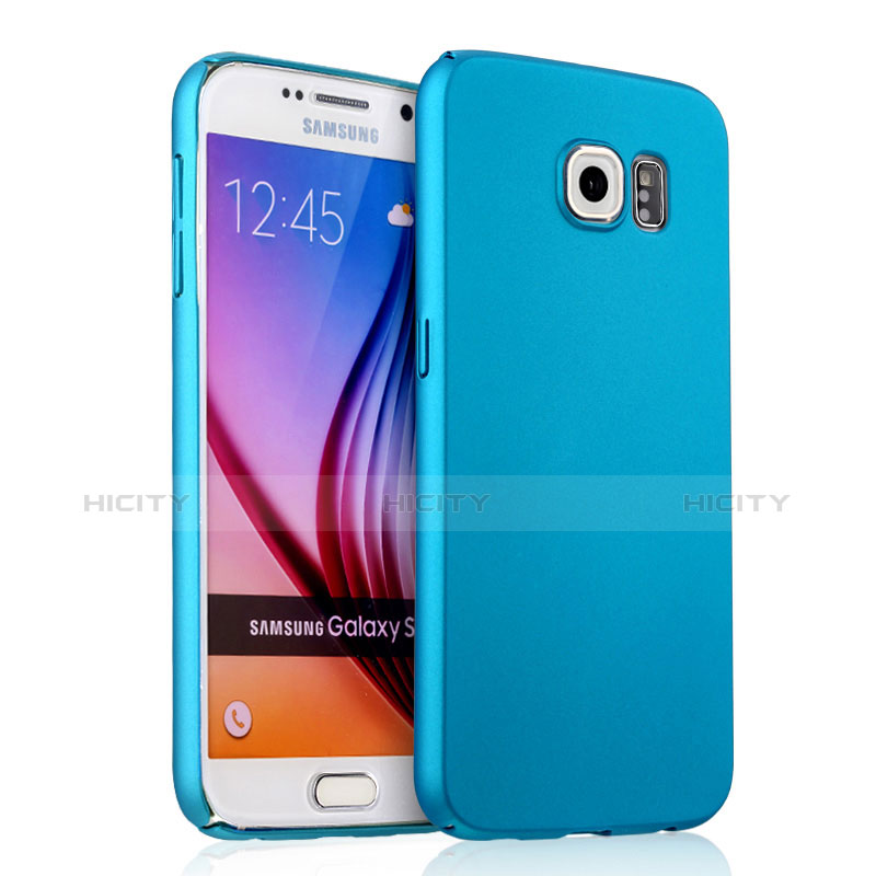 Carcasa Dura Plastico Rigida Mate para Samsung Galaxy S6 SM-G920 Azul Cielo