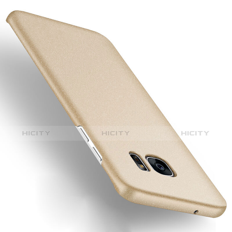 Carcasa Dura Plastico Rigida Mate para Samsung Galaxy S7 Edge G935F Oro