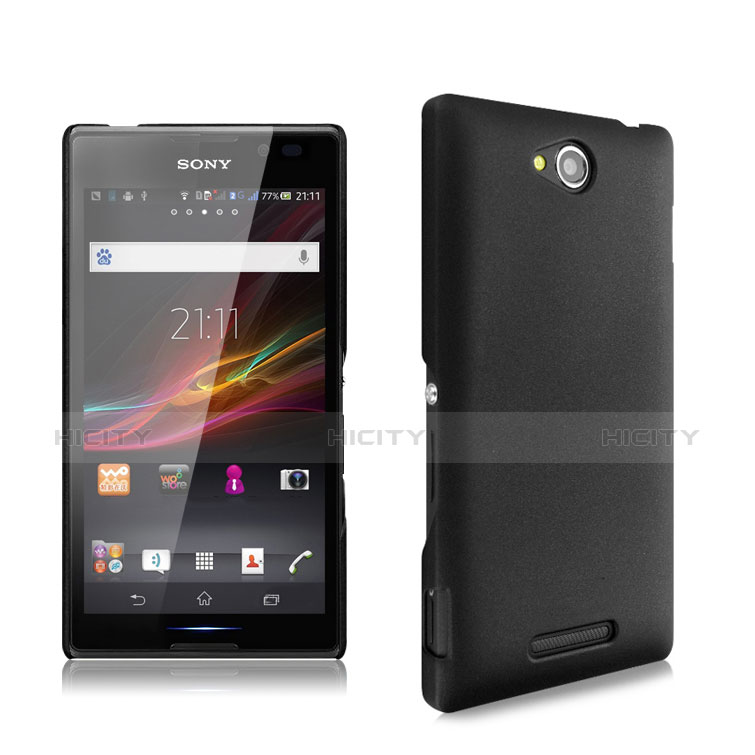 Carcasa Dura Plastico Rigida Mate para Sony Xperia C S39h Negro